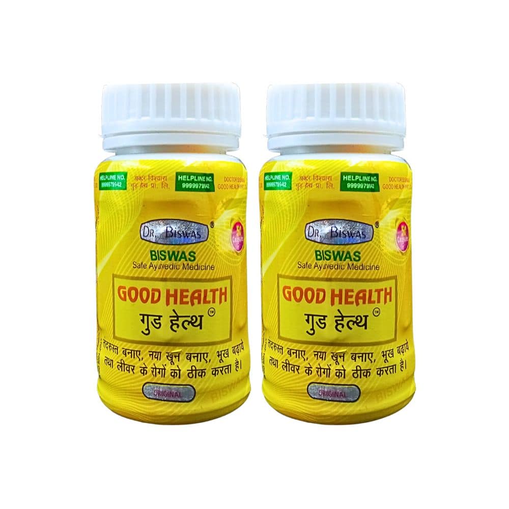 Order Now Ayurvedic Health Benefits Good Health For Weight Gain Dr. Biswas Good Health Capsule Pack Of 2