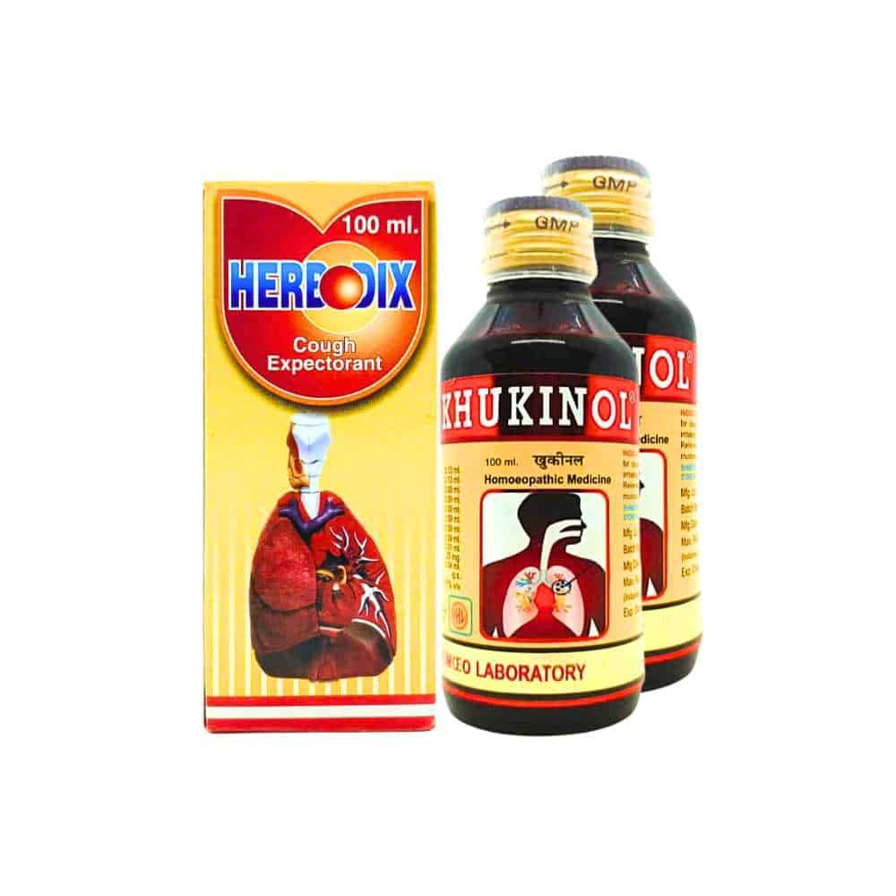 Buy Whooping Relieves Khukinol Syrup For Cough Relief Khukinol Syrup 100ml Pack Of 2 And Herbodix Syrup 100ml ( Combo Pack)