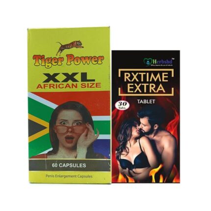 Tiger Power XXL Capsule & RX Time Extra Tablet Combo