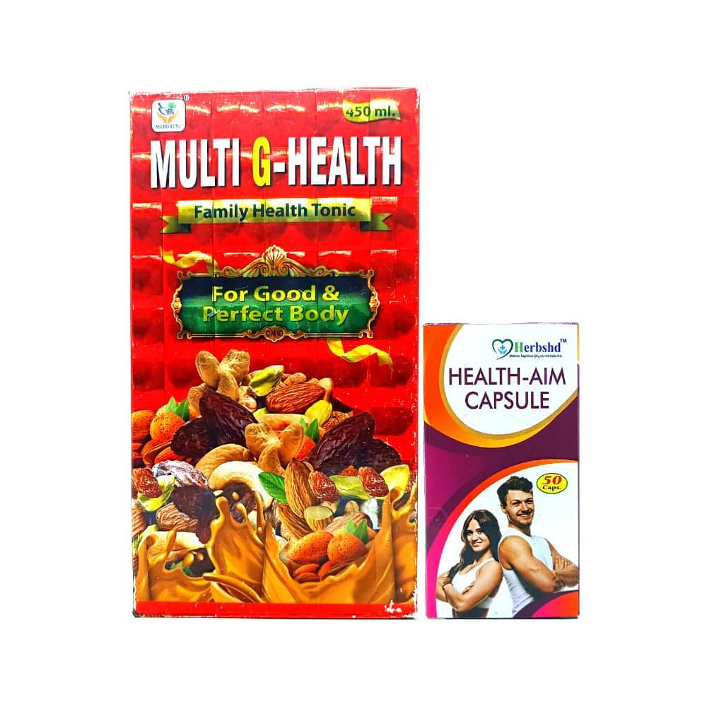 Shop now Multi-G Health Tonic and Health-Aim Capsule Combo For Good Health Multi-G Health Tonic and Health-Aim Capsule Combo For Good Health