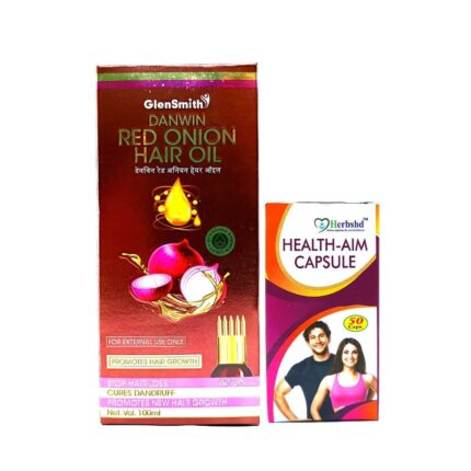 Red Onion Hair Growth Hair Oil & Health Aim Capsule