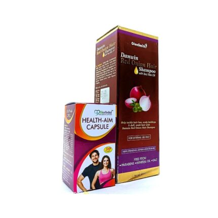 Red Onion Shampoo & Health Aim Capsule for Good health