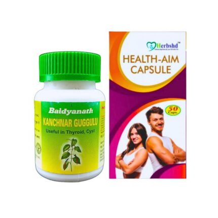 Baidyanath Kanchnar Guggulu 80 Tablet & Health Aim 50 Capsule (combo)