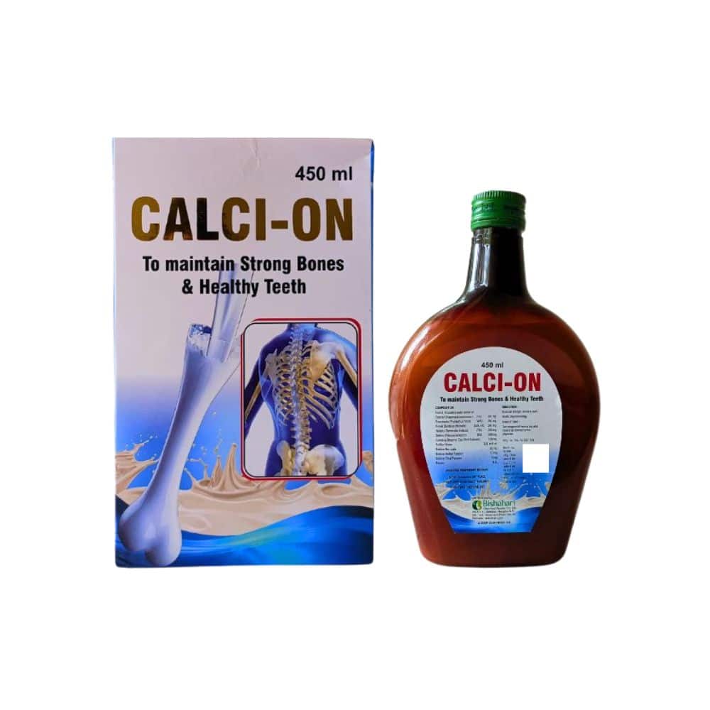 Calcium Supplements Calci-On Syrup 450 ml(Pack Of 2) Calcium Supplements Calci-On Syrup 450 ml(Pack Of 2)