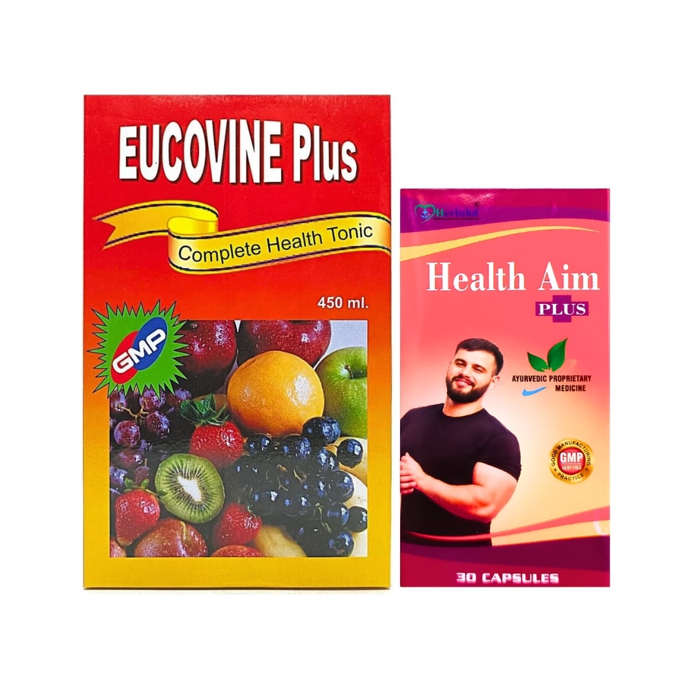 Eucovine Plus Tonic & Health Aim Plus Capsule For gaining weight Eucovine Plus Tonic & Health Aim Plus Capsule