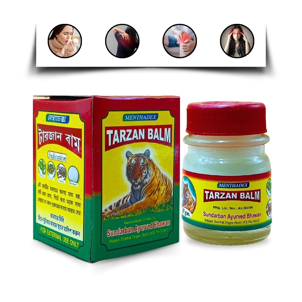 Sundarban Ayurvedic Tarzan Balm For Headache Sundarban Ayurvedic Tarzan Balm