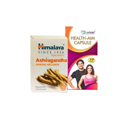 Himalaya Ashwagandha General Wellness 60 Tablest & Health Aim 50 Capsule(Combo Pack)